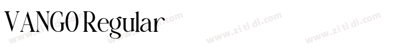 VANGO Regular字体转换